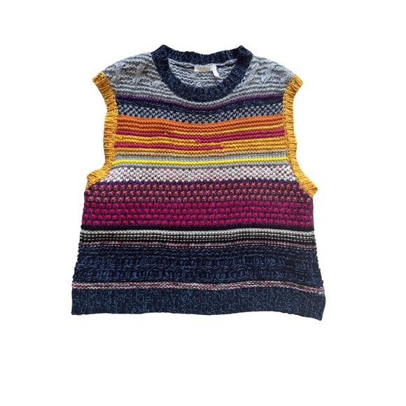 Chloé Striped Sleeveless Cashmere Sweater - Picture 8 of 13